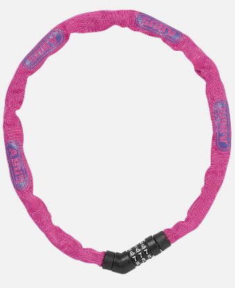 Kjettinglås 4804C/75cm Combo (Level 3) "Pink" - Abus