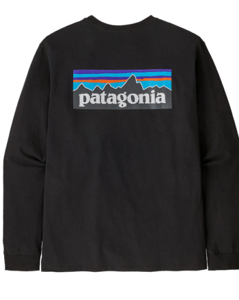 M's L/S P-6 Logo Responsibili-Tee "Black" - Patagonia