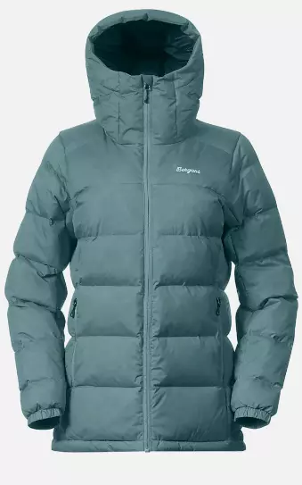 Warm Down Jacket Women "Grey Sage" - Bergans