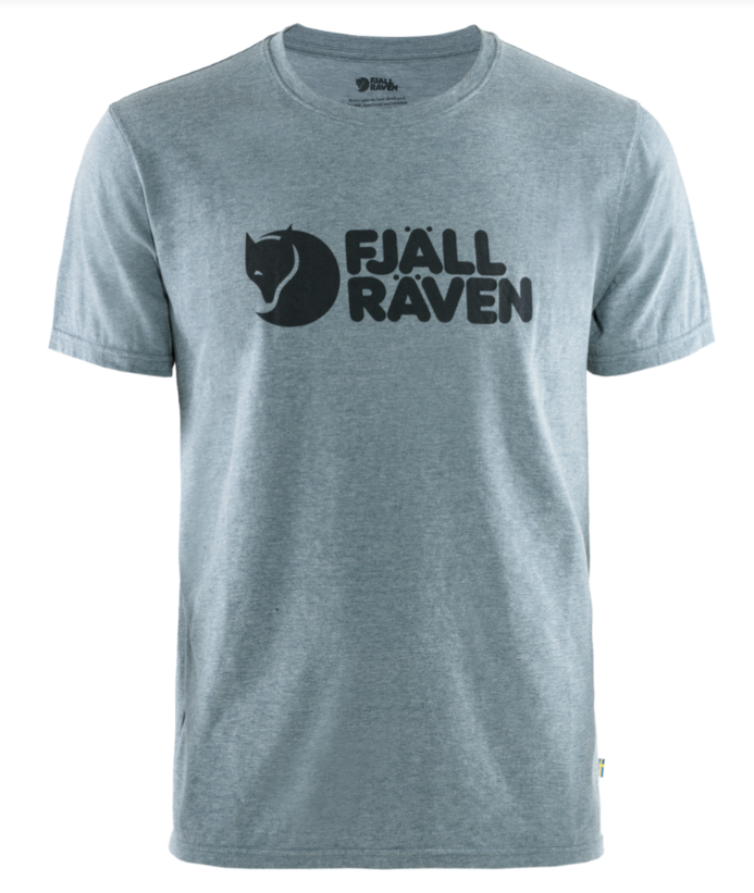 Logo T-Shirt M "Uncle Blue Melange" - Fjällräven