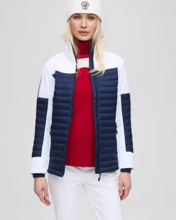 Mia hybrid jacket w "white/navy"- les arcs
