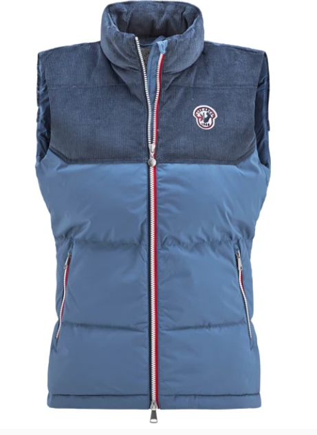 Adele cord vest W "BLUE"- Les arcs