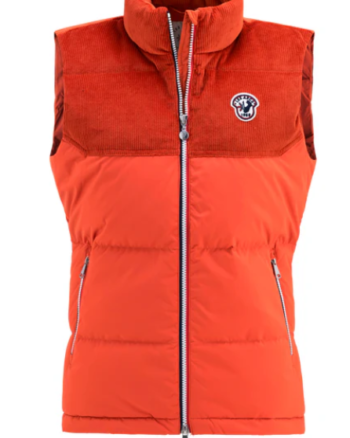 Adele cord vest w "RED"- Les arcs