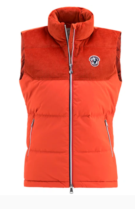 Adele cord vest w "RED"- Les arcs