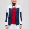 Mia hybrid jacket w "white/navy"- les arcs