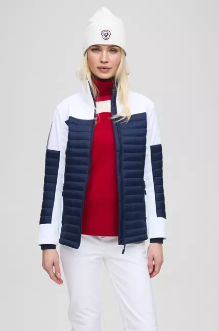 Mia hybrid jacket w "white/navy"- les arcs