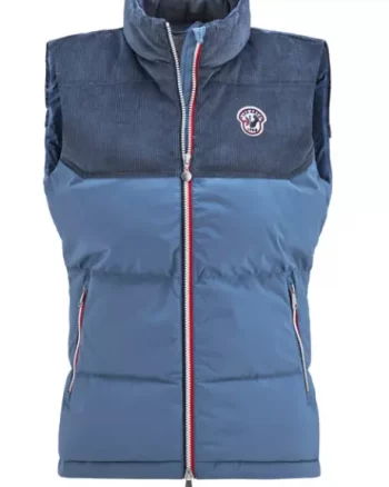 Adele cord vest W "BLUE"- Les arcs