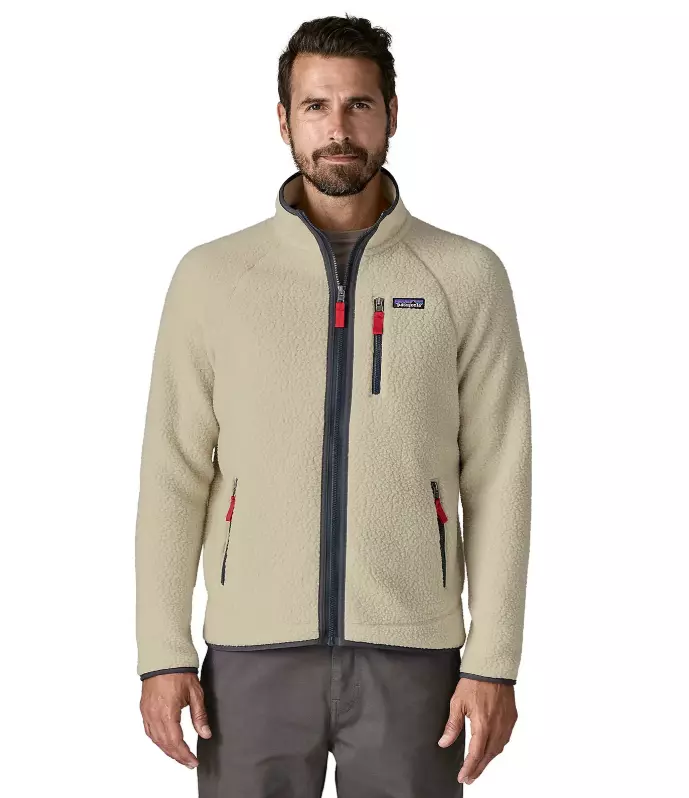 M´s Retro Pile JKT "Pelican W/Smolder Blue" - Patagonia