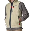 M´s Retro Pile Vest "Pelican w/Smolder Blue" - Patagonia