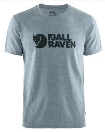 Logo T-Shirt M "Uncle Blue Melange" - Fjällräven