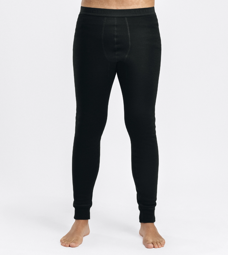 Fleecewool V2 Longs M´s "Jet Black" - Aclima