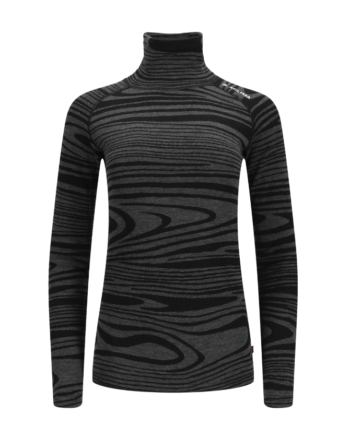 WarmWool Roll Neck W´s "Black Motion" - Aclima