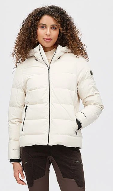 Aurora Dunjakke Dame "gråhvit"- Twentyfour