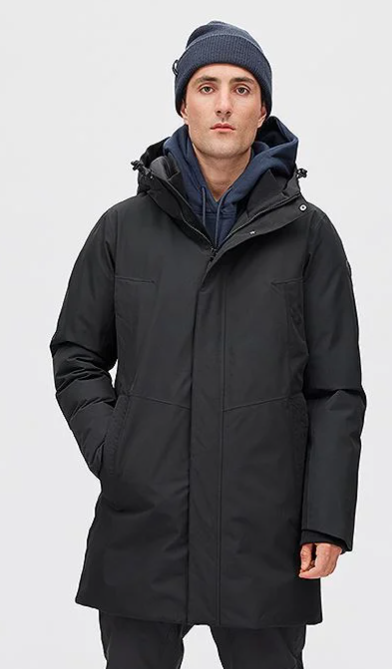 Aurora Warm Parkas herre "sort"- Twentyfour