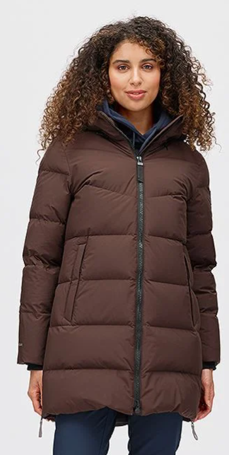 Mode Maya Dunparkas dame "mørkebrun"- Twentyfour