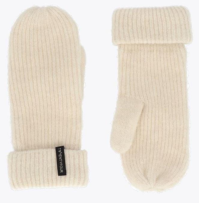 Mode Maya Strikkevott "gråhvit"- Twentyfour