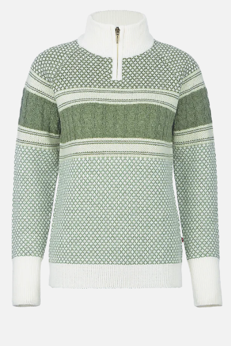 Ringsbreen Ullgenser Dame "Hedge Green" - Jotunheim