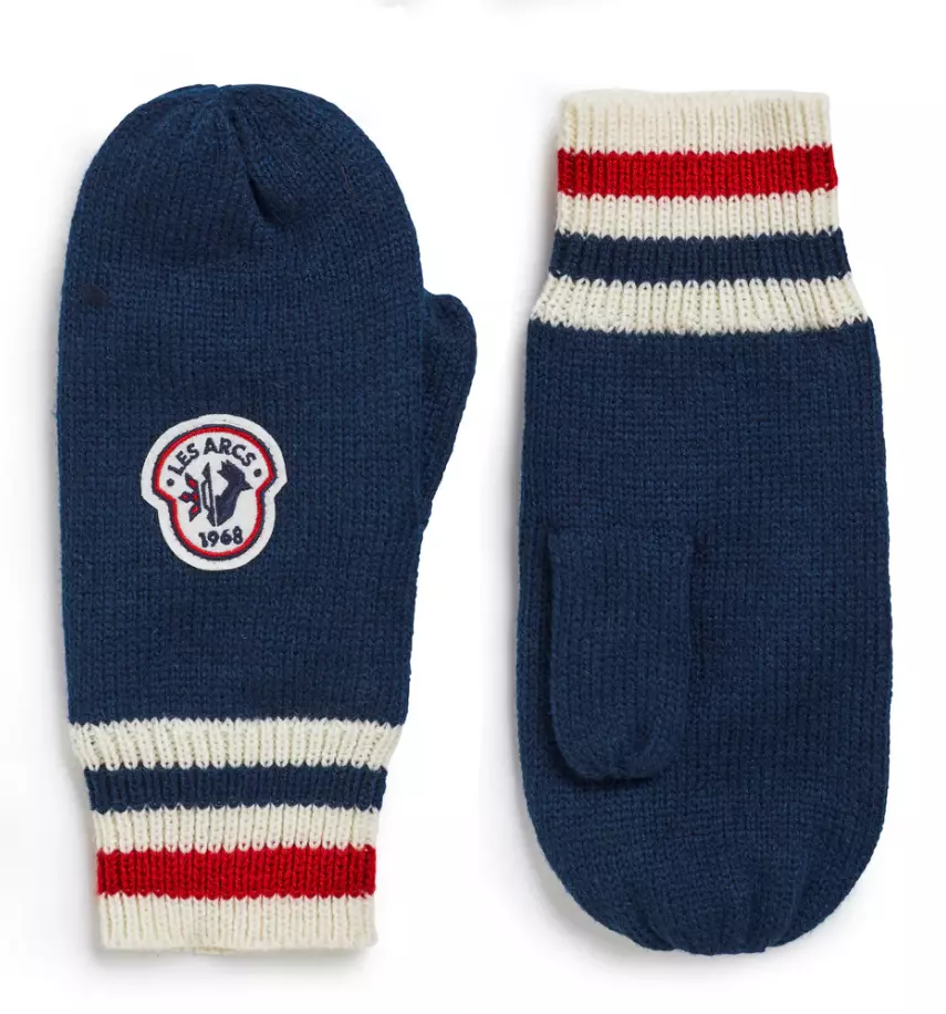 Pascale Knitted Mitt "Navy" - Les Arcs