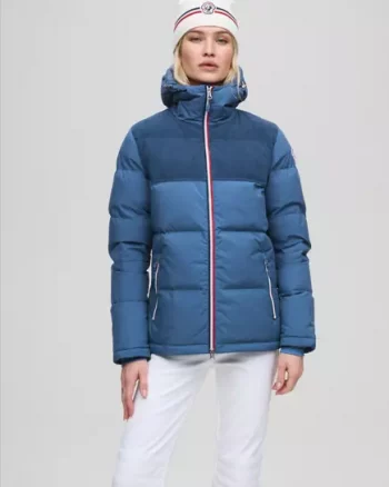 Adeline Cord jacket W "Blue" - Les Arcs