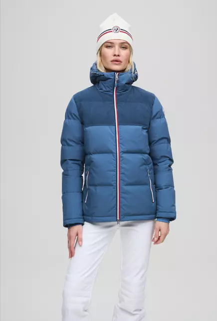 Adeline Cord jacket W "Blue" - Les Arcs