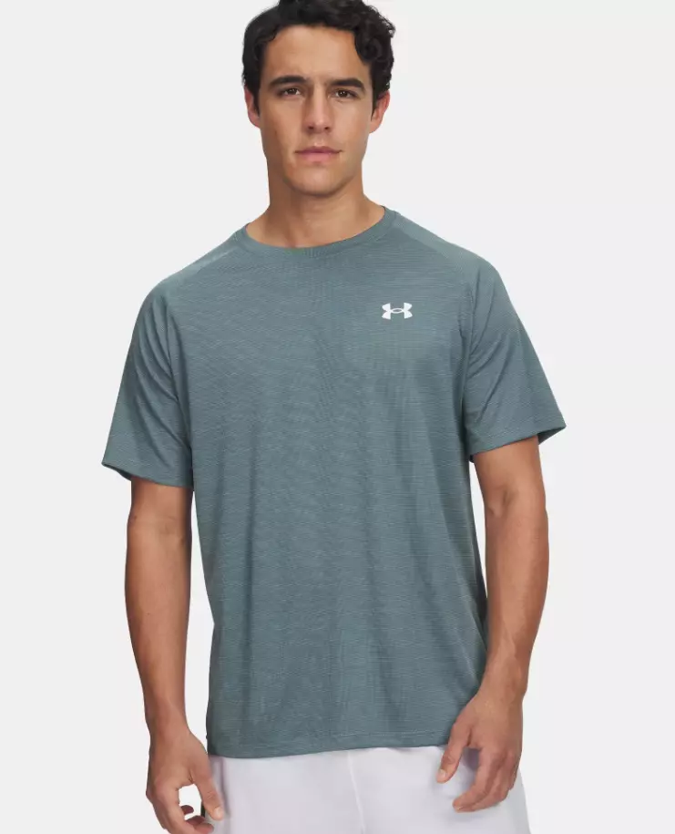 Tech Textured SS "Jasper Blue" - Under Armour