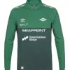 Umbro Ux pro Half Zip senior "grønn/hvit"