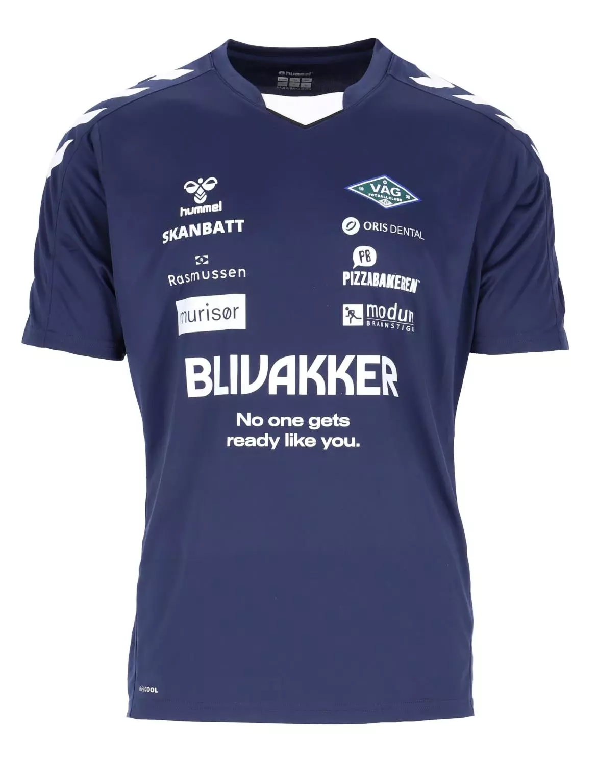 Hmlcore XK Poly Jersey S/S herre "Marine"- Hummel