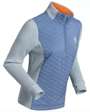 Half Zip Comfy 2.0 Wmn "Moonstone Blue" - Dæhlie