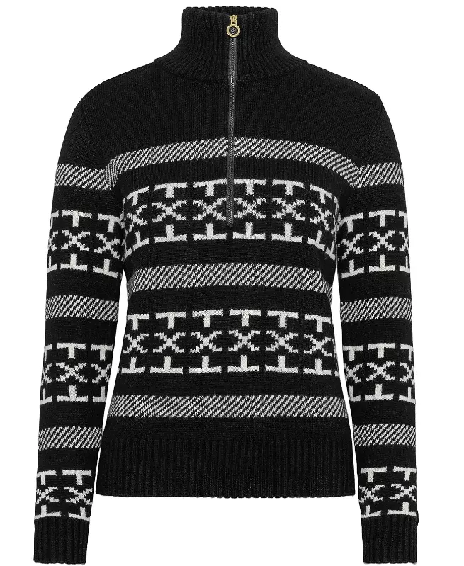 Dalsbygda Woolmix Halfzip Sweater "Black" - Johaug