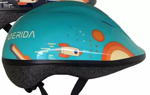 Sykkelhjelm Nox "Turquoise/Orange" 47-53cm -Merida