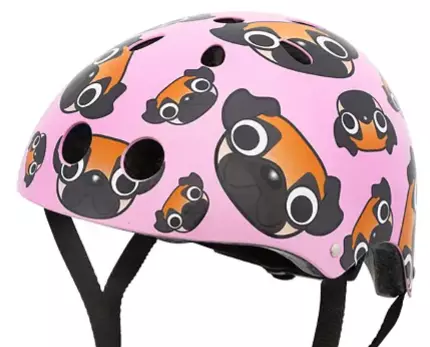 Sykkelhjelm Pug "Pink" 48-53cm