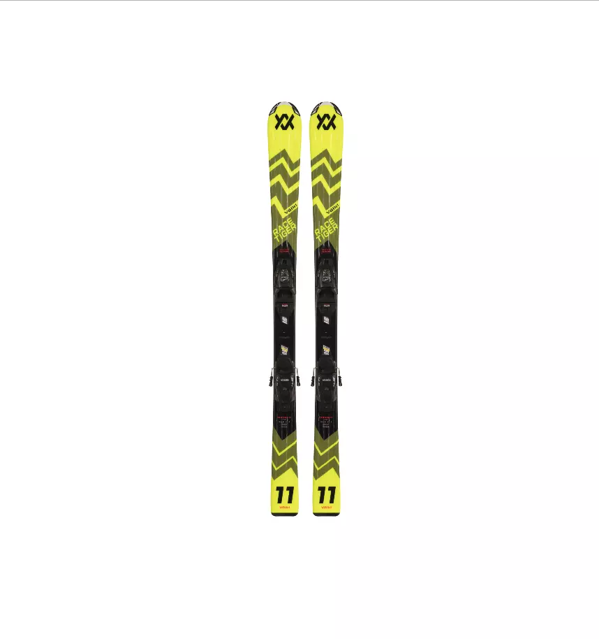 Racetiger JR Yellow + 7.0 Vmot JR R 130-160 - Völkl