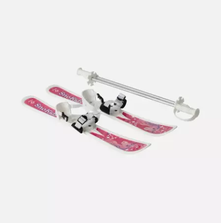 SNO KIDS CHILDREN´S SKIS WITH POLES "PINK PONY DESIGN" - Hamax