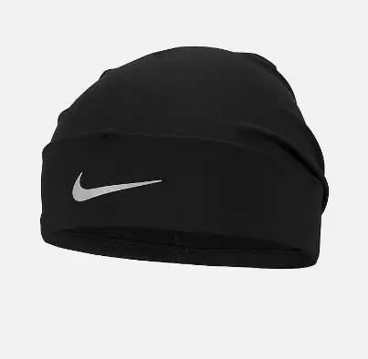 NIKE U PEAK DRI-FIT CUFFED BEANIE "BLACK/SILVER" One Size