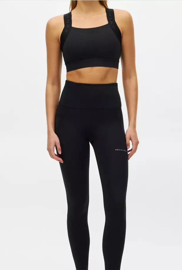 Flattering High Waist Tights "Black" - Röhnisch