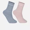 Hjerkinn Ullsokk 2-pk "ROSE SMOKE/GREY MELANGE" - Ronde