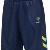 hmlSHIMMER Shorts jr "dress blues/limeade- Hummel