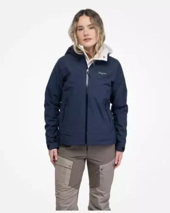 Essentials 3L Shell Jacket Women "Navy Blue" - Bergans