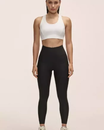 Graphic High Waist Tights "Black" - Workout
