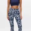 Printed High Waist Tights "Indigo Bloom" - Röhnisch