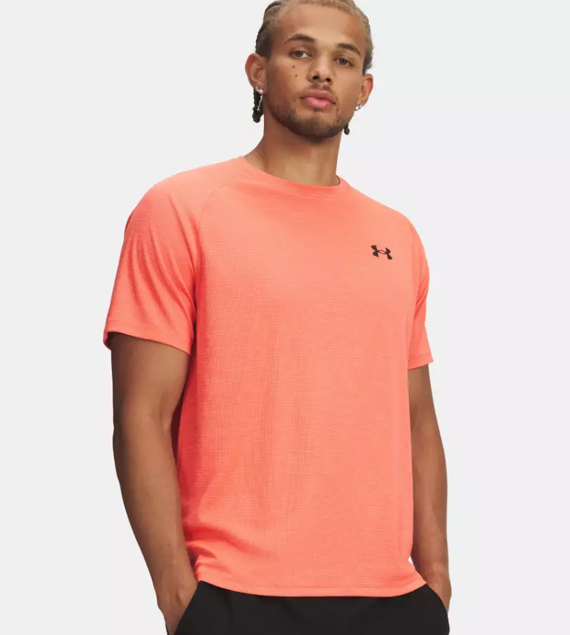 Tech Textured SS "Venom Red" - Under Armour