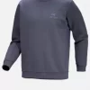 Emblem Fleece Crew M "DK Stratus" - Arcteryx