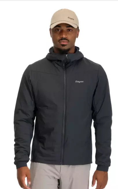 Holo Insulated Hood Jacket Men "Dark Shadow Grey"- Bergans