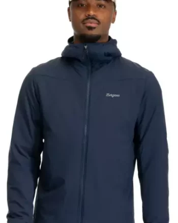 Holo Insulated Hood Jacket Men "Navy Blue"- Bergans