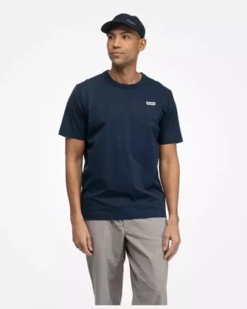 Logo Cotton Tee Men "Navy Blue" - Bergans