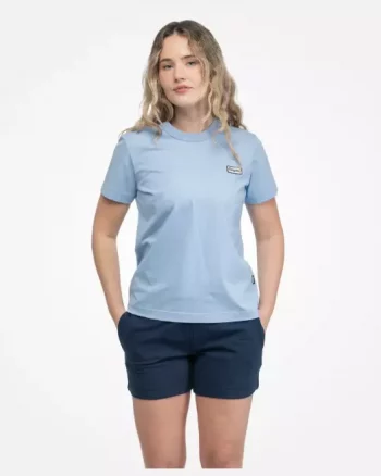 Logo Cotton Tee Women "Cool Blue" - Bergans
