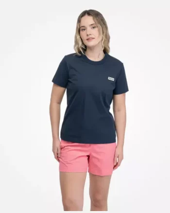 Logo Cotton Tee Women "Navy Blue" - Bergans