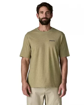 M's P-6 Logo Responsibili-Tee "P-6 Outline: Gumtree Green" - Patagonia