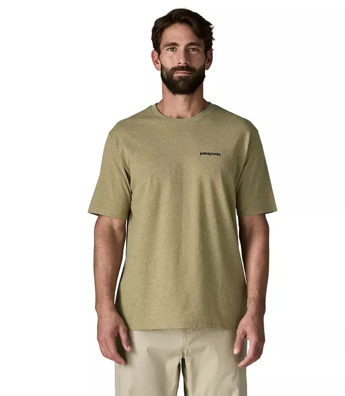 M's P-6 Logo Responsibili-Tee "P-6 Outline: Gumtree Green" - Patagonia