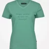 Varde T-shirt m Print Dame "Single/Green Spruce" - Jotunheim